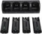 4 in 1 Charging Station for Wii Remote Controller, with 4 Pack 2800mAh Rechargeable Battery, with 4 Charging Ports and USB Power Cord, Wii Accessories (Black)