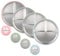 Cosmeria 4 pièces Assiette pour Enfant avec Ventouse, Assiette bébé en Acier Inoxydable avec Compartiments, sans BPA, pour bébés et Tout-Petits, Résistant au Lave-Vaisselle et incassable