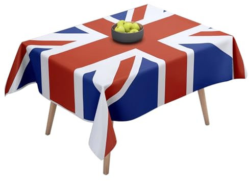 Union Jack-Tischdecke, Union Jack-Tischdecke, Tischdecke mit Flaggenaufdruck, für den 80. Geburtstag, Party-Dekorationspaket