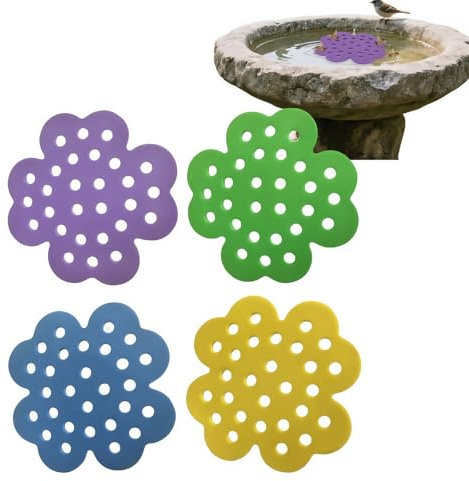 4PCS Floating Bee Island,Bee Watering Station,Floating Bee Watering Station for Hive Butterfly Drinking,Bee Water Feeding Tool for Garden,Bee Water Feeder,Bee Drinking Station,Floating Bee Island