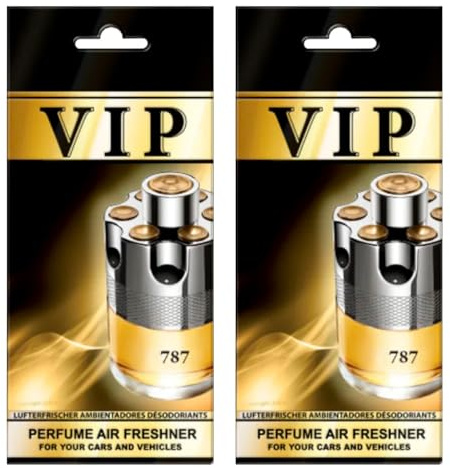 VIP CARIBI Luxus-Auto-Lufterfrischer, 2er-Pack, Premium-Düfte inspiriert von exklusiven Parfüms,elegantes und langanhaltendes Aroma,Premium-Lufterfrischer für Auto,Zuhause,Büro und als Geschenk(787)