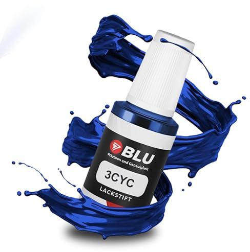 BLU Stylo de Retouche de Peinture Bleu Compatible avec Ford 3CYC Ink Blue | Réparation de Peinture Automobile