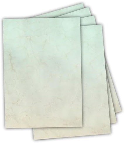 Premium Briefpapier DIN A4, grünbraun, 120g/m², bedruckbar, Laser, Tintenstrahl, Motivpapier, zum basteln, Glückwunschkarte, Einladungen, Elefantenhaut, DIY, 100 Blatt
