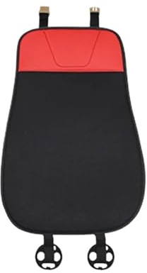 LIANGBAOS Autositzbezug Universal Flachs Auto Sitz Abdeckung Set Fahrzeug Kissen Feuchtigkeit-Beweis Schutz Mit Eimer(1*red Lumbar)