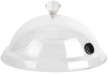 cdymrl Molecular Cuisine Smoke Hood Food Grade Lid Dome Cover for Smoker Accessory Smoke Infuser Cake Steak Cover Easy to Use C
