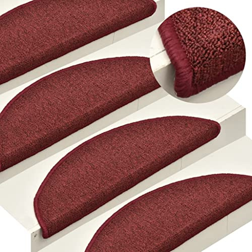 Lumanois Stufenmatten 15 STK. 56x17x3 cm Bordeaux Halbrund,2.62kg,322372