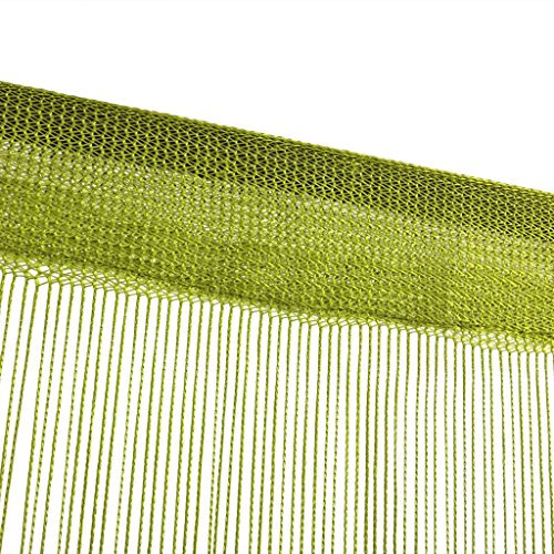 Festnight Fadenvorhang Fadengardine 2 STK. 140 x 250 cm Grün