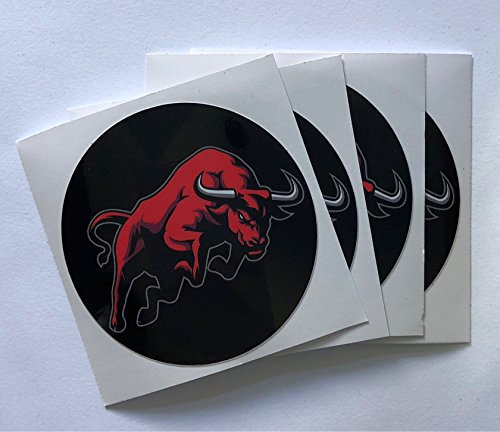 4x Nabendeckel Folie 60mm Red Stier