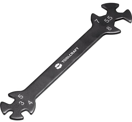 Toolcraft TO-5693100 Double Ring Spanner 3-8 mm