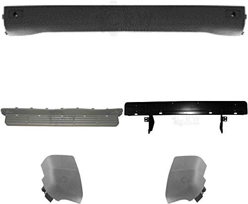 Set Stoßstange hinten grau 3-teilig Trittstufen für Mercedes Sprinter Bj. 95-06