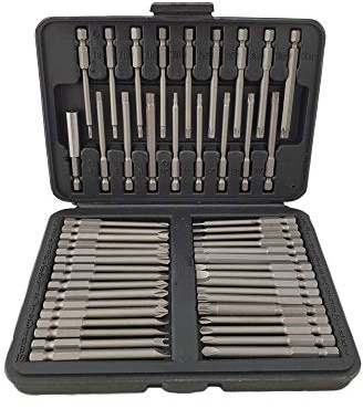 Bitbox 50 Stück XXL Lange Torx-Bits Multizahn Sechskant Bits