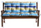 Gutekissen® Bankkissen, Sitzkissen, Gartenkissen, Steppkissen, Doppelkissen, Sitzmöbel, Gartenschaukel, Gartenmöbel L (180x60x50, Gelb-Blau 1)