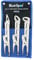3pc Extra Long Nose 12” Adjustable Locking Pliers Mole Grips Straight 45° 90°