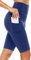 Anwell Radlerhose Damen Kurze Sporthose Handytasche Sport Kurz Leggings Blau XXL