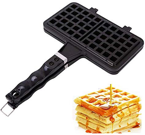 Yajun Waffle Maker Non Stick Pan Mould Mold Press Plate Baking Tool Household Kitchen Aluminum Alloy Cake Mold Pot