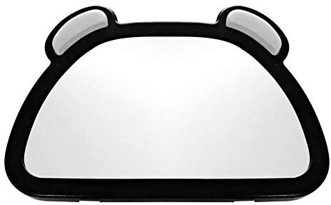 Rücksitzspiegel fürs Baby, Asudaro Baby Auto Rückspiegel Einstellbare Spiegel Auto Baby Universal Innenrückspiegel Kinder Autospiegel Auto-Rückspiegel mit LED, 360 ° Drehung,Schwarz