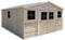 Abri de Jardin en Bois Exterieur avec Les PLANCHERS IMPRÉGNÉ- Maison de Jardin en Pin/épicéa-H246x418x522 cm/20 m²-Construction de Panneaux- Rangement pour vélos, Remise à Outils-TIMBELA M333 +M333G