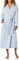 Amazon Essentials Peignoir Long En Tissu Nid D’Abeille Léger (Grandes Tailles Disponibles) Femme, Bleu Grisé, XXL