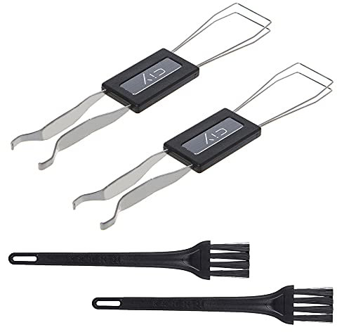 Weforu 4 Pieces Keycap Remover with Keyboard Brush Set, Keycap Puller Key Axis Remover for Mechanical Keyboard Removing Fixing Keyboard Tools