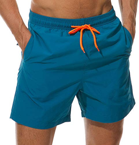 Maillot de Bain Homme Boxer Short de Bain pour Vacances sur La Plage Séchage Rapide pour Piscine Natation, Bleu Royal, 4XL