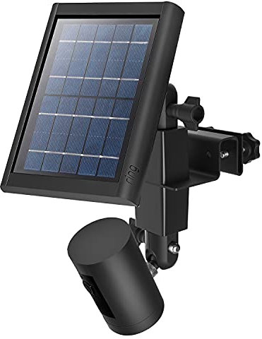 UIQELYS Verstellbare Dachrinnenhalterung für Arlo/Reolink/Ringkamera, Kamera und Solarpanel mit Standard-1/4-Zoll-Schraubanschluss, Outdoor-Halterung, Zubehör, Wandhalterung, Ständer (schwarz)