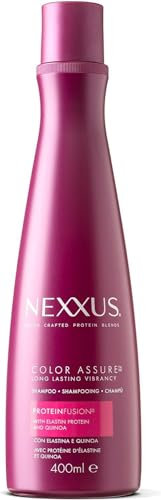 Nexxus, Shampoo Color Assure, professionelles Shampoo für gefärbtes Haar, Formel auf Basis von Elastin und Quinoa, für gepflegtes und glänzendes Haar und langanhaltende lebendige Farbe, 400 ml