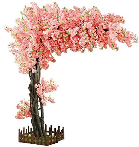 Übernatürlicher Simulationsbaum Artificial Kirschbaum Künstlich Baum Indoor Große Wohnzimmer Simulation Baum Kirschbaum Wohnzimmer Hotel Hochzeit Dekoration Wishing Tree Hauptdekoration im Freien