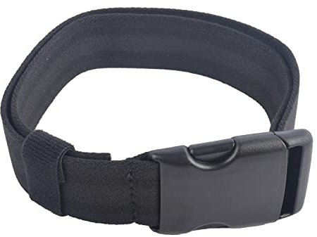 SAFARILAND Elastischer Beingurt, inkl. Schließe für Oberschenkelholster 1 Stück, 40 mm breit, bis: 85 cm Oberschenkelfumfang (Schwarz)