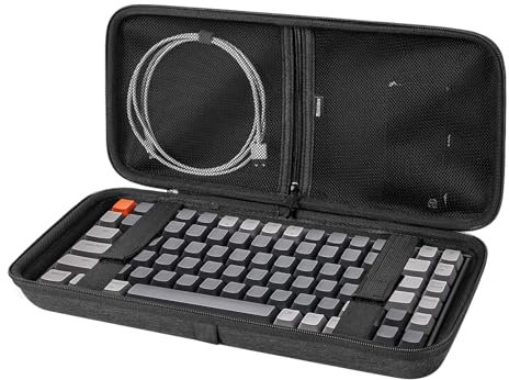 Linkidea Hard Travel Case für 75% Tastatur, Computer 84 Tasten Wireless Keyboard Tragetasche Schutzhülle Aufbewahrungsbox Tasche, Logitech POP Tasten Mechanische, Wireless Keyboard