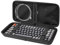 Linkidea Estuche rígido para Teclado de Viaje Compatible con 75% de teclados computadora, Teclado inalámbrico 84 Teclas, Compatible con Keychron K2, Logitech Pop Key Mechanical, Teclado inalámbrico