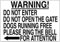 Do Not Enter Open Gate Dogs Running Free Ring Bell Signs Warning Sign Caution Safety Sign Traffic Road Sign Aluminum Indoor Or Outdoor Signs For Home Office Work 8X12 Inches