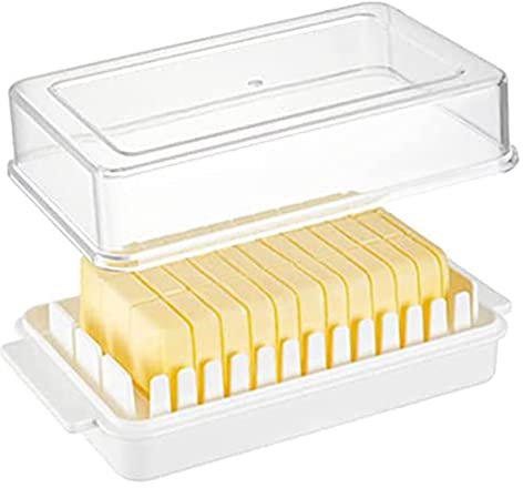 Beurrier avec couvercle - Boîte à beurre en plastique - Boîte à fromage - Boîte à fromage - Boîte à fromage - Boîte à fromage - 1 pièce