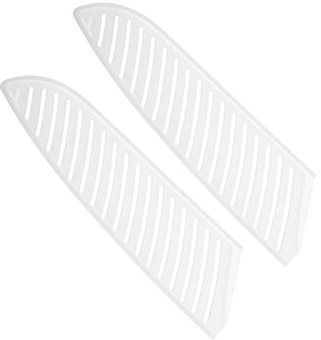PATIKIL PP Safety Knife Sheath 7 Length, 1.8 Opening, Suitable for 1.5-2.0mm Thickness Santoku Knife, 2-Pack, White