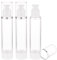 BENECREAT 3 Stück Reiselotion-Foundation-Behälter, 120 ml Nachfüllbare Make-Up-Flasche Leere Airless-Pumpflasche Aus Weißem Kunststoff Für Lotion, Shampoo Und Andere