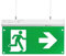 ENOVALITE LED Fluchtwegleuchte 4in1 Notleuchte mit Akku und Test-Funktion - Dauerbetrieb - Wandmontage Deckenmontage - Rettungsweg Notausgang Notfall EXIT