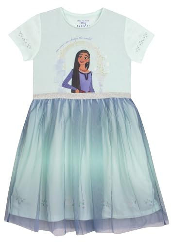 Disney Camicia da Notte Wish Camicia da Notte Bambina | Pigiama Ragazze | Blu | 5-6 Anni