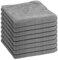 Wisebom Paño de Limpieza de Microfibra, 8 Unidades de paños de Microfibra de Uso General, sin Rayas, tamaño 30 x 30 cm (Gris)