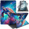 Case for Samsung Galaxy Tab S10 Ultra 14.6 2024 SM-X920/X926B/S9 Ultra 14.6 2023/S8 Ultra 14.6 2022,360 Rotating Stand PU Leather Cover with Auto Wake/Sleep & S Pen Holde,Art Turtle