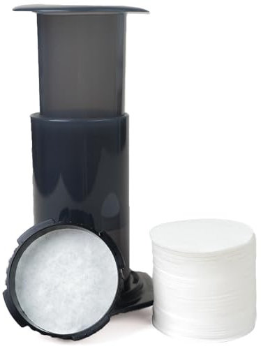 Filtro Cafe 500pcs,Redondos & 64 mm,Filtros de Papel Microfiltros,Sin Blanquear Natural,Filtros Papel Desechables para Máquinas de Cafetera