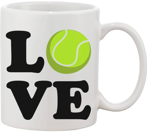 Love Nice Tennis Ball Design Ceramic Mug bnft