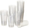 BEST PRODUCTS 100 vasos reutilizables transparentes de 250 cc | 100 vasos de plástico resistentes y duraderos para bebidas frías y calientes, café, agua, sidra, cocteles, fiestas y eventos.