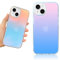 RIERBUBU Compatible with iPhone 13 Case, Iridescent Phone Case Color Gradient Effect Slim Hard Protective Cover Anti-Scratch Shockproof Case for iPhone 13
