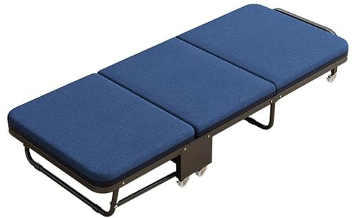 WANGCEPLSD Brandina Pieghevole, Letto da Campeggio con Ruote, Letto Pieghevole da Campeggio per Ufficio Domestico, capacità di Carico 150 kg, Regolazione a 5 velocità(Medium)