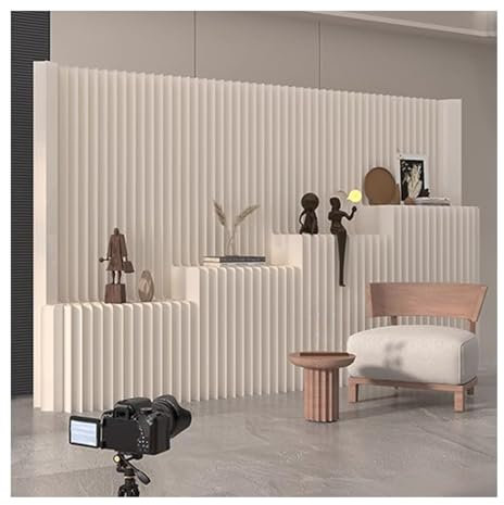 Raumteiler Tragbare Raumteiler Aus Papier, Zusammenklappbare Sichtschutzwände Mit Ablagefläche, Raumteiler, Freistehende Wandtrennwand Für Das Heimstudio Oder Das Büro(7.22x9.84ft)