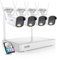 ZOSI 4MP WLAN Überwachungskamera Set Aussen, 8CH 1TB NVR mit 4X WiFi Kamera Outdoor Set, Personen- und Fahrzeugerkennung, 2-Wege Audio, Farbnachtsicht