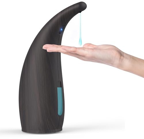 XZUO LIFE Einstellbarer automatischer Seifenspender 4-stufiger berührungsloser Sensor-Flüssigseifenpumpenspender, berührungsloser elektrischer batteriebetriebener Handseifenspender Battery
