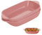 Pirofila in ceramica, 2 pezzi, per lasagne, per lasagne, cuocere, cibo gourmet, resistente al calore (rosa)