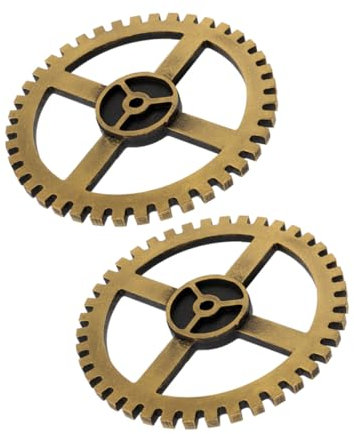 JUMPLAWN 2stücke Vintage Wanddekoration Aus Holz Im Steampunk-design Aus Zahnrädern Für Industrielle Wandkunst Geeignet Für Zuhause Büro Und Restaurant