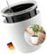 Z.O.D. Pflanzkübel XXL, Blumentopf groß für Außen und Innen, Kunststoff Selbstbewässerungstopf (Weiß, ⌀43x40H ohne Fixierungsstangen)