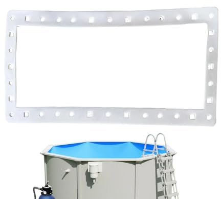 Joints Skimmer Piscine Et Joints - Large Ouverture Joint Skimmer Piscine Entrée,Panneau Latéral Double Flexible Accessoires pour Piscine Rechange Murs Automatiques